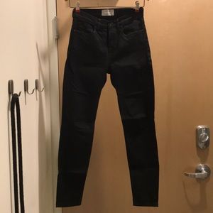 Black everlane high rise skinny jeans